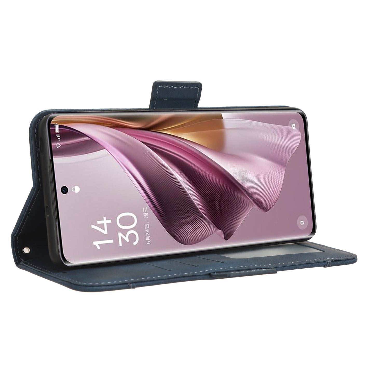 For Oppo Reno10 Pro 5G CPH2525 (Global) / Reno10 5G CPH2531 (Global) Multiple Card Slots Leather Phone Case Wallet Stand Cover