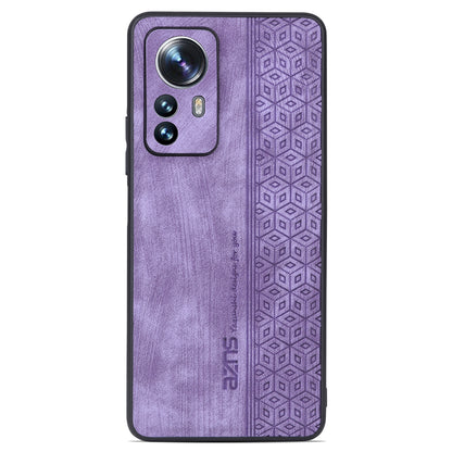 AZNS For Xiaomi Redmi Note 12S 4G Imprinted Protective Phone Case PU Leather Coated TPU Cover