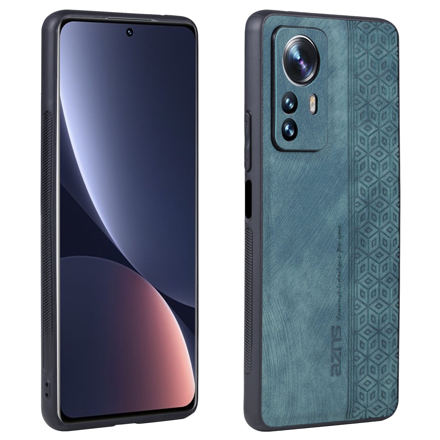 AZNS For Xiaomi Redmi Note 12S 4G Imprinted Protective Phone Case PU Leather Coated TPU Cover