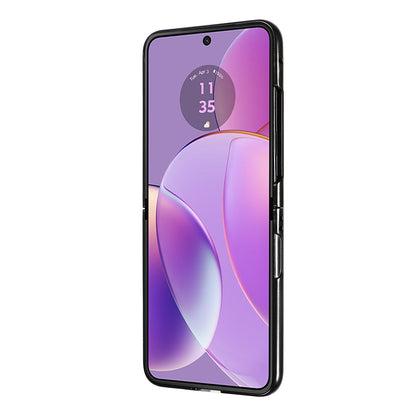 For Motorola Razr 40 5G Litchi Texture Phone Case PU Leather Coated PC Anti-drop Cover