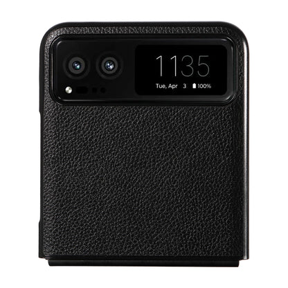 For Motorola Razr 40 5G Litchi Texture Phone Case PU Leather Coated PC Anti-drop Cover