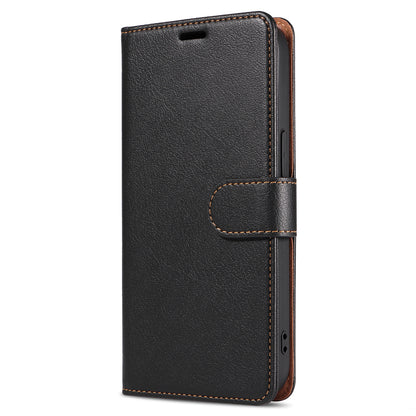 001 For iPhone 15 Plus Wallet PU Leather Stand Cover Magnetic Closure Phone Case RFID Blocking Function Shell