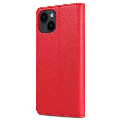 001 For iPhone 15 Pro Max Magnetic Closure Phone Case RFID Blocking Wallet  PU Leather Stand Cover