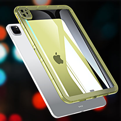 For iPad Pro 12.9 (2020) / (2021) / (2022) Acrylic+TPU Clear Tablet Case Anti-drop Tablet Cover