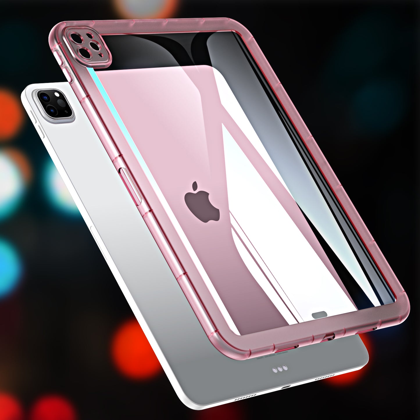 For iPad Pro 12.9 (2020) / (2021) / (2022) Acrylic+TPU Clear Tablet Case Anti-drop Tablet Cover