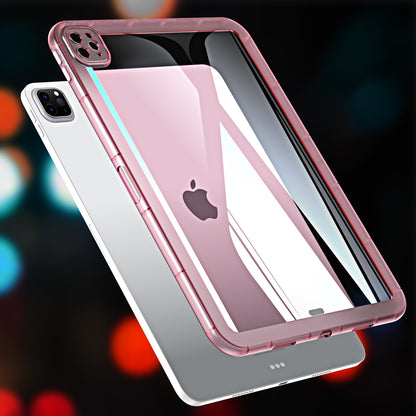 For iPad Pro 12.9 (2020) / (2021) / (2022) Acrylic+TPU Clear Tablet Case Anti-drop Tablet Cover