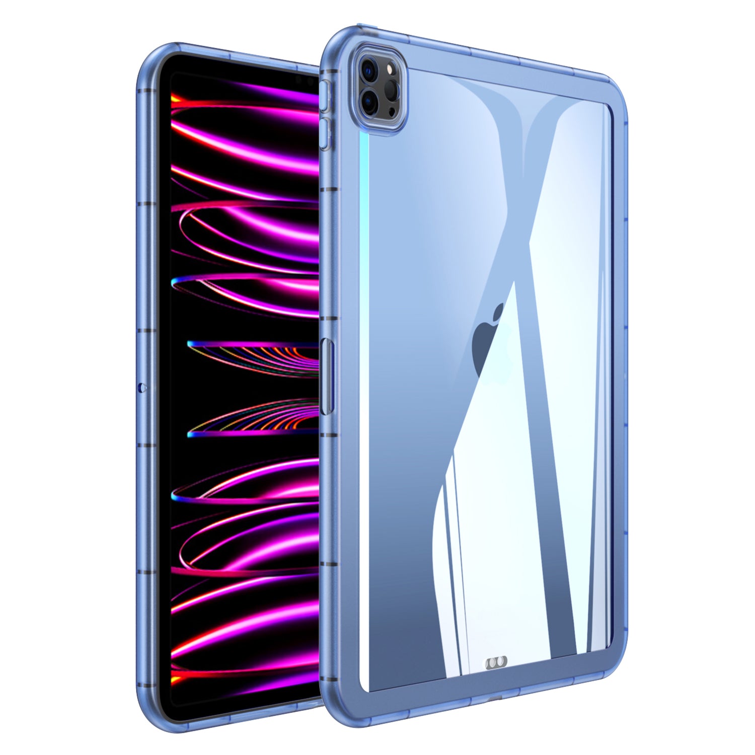 For iPad Pro 12.9 (2020) / (2021) / (2022) Acrylic+TPU Clear Tablet Case Anti-drop Tablet Cover