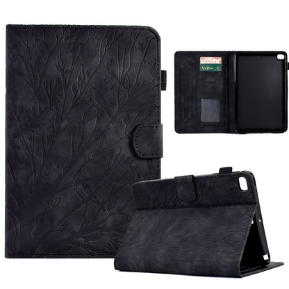 For iPad mini (2019) 7.9 inch / mini 4 / 3 / 2 / 1 Tablet Cover PU Leather Stand Card Holder Imprinted Tree Tablet Case