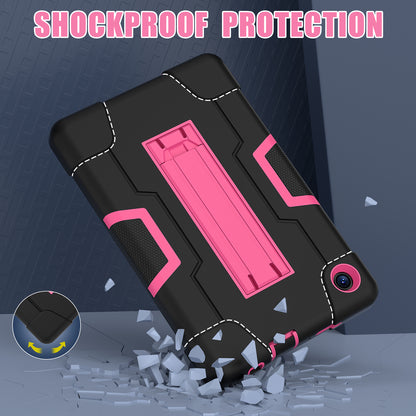 For TCL Tab 8 4G / Tab 8 LE (Model 9137W) / Tab 8 WiFi (Model 9132X) Kickstand Tablet Case Robot Style Silicone + PC Color Contrast Protective Cover
