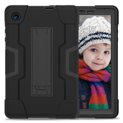 For TCL Tab 8 4G / Tab 8 LE (Model 9137W) / Tab 8 WiFi (Model 9132X) Kickstand Tablet Case Robot Style Silicone + PC Color Contrast Protective Cover