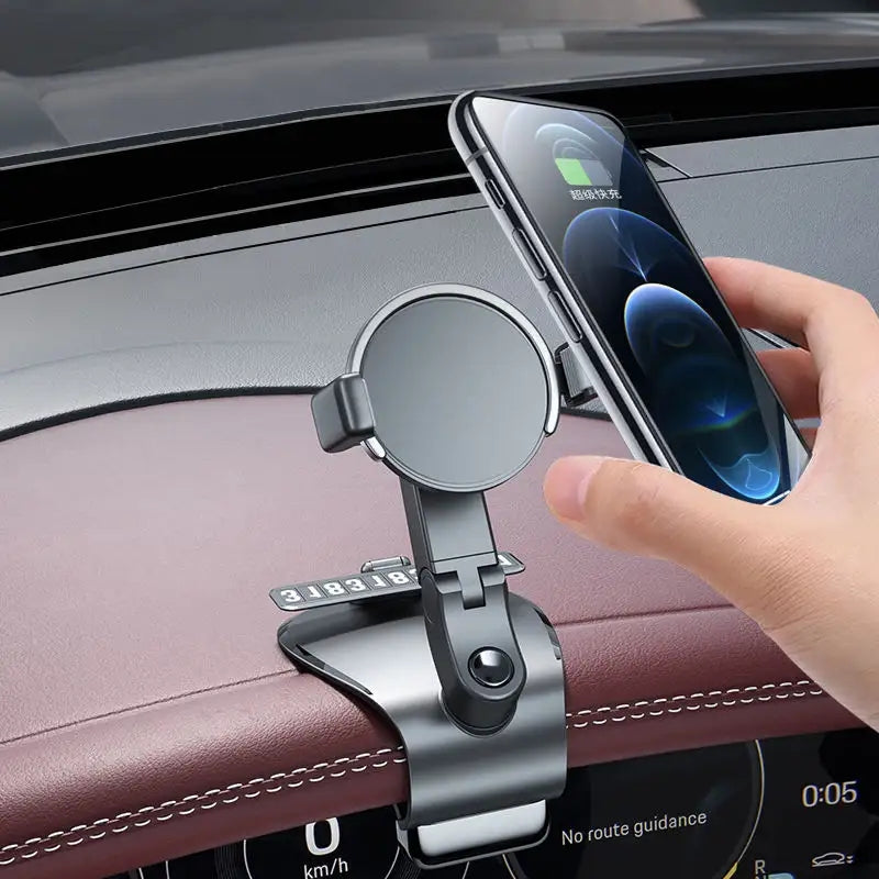 088 Multi-Functional Car Dashboard Phone Mount Rotating Navigation Phone Stand