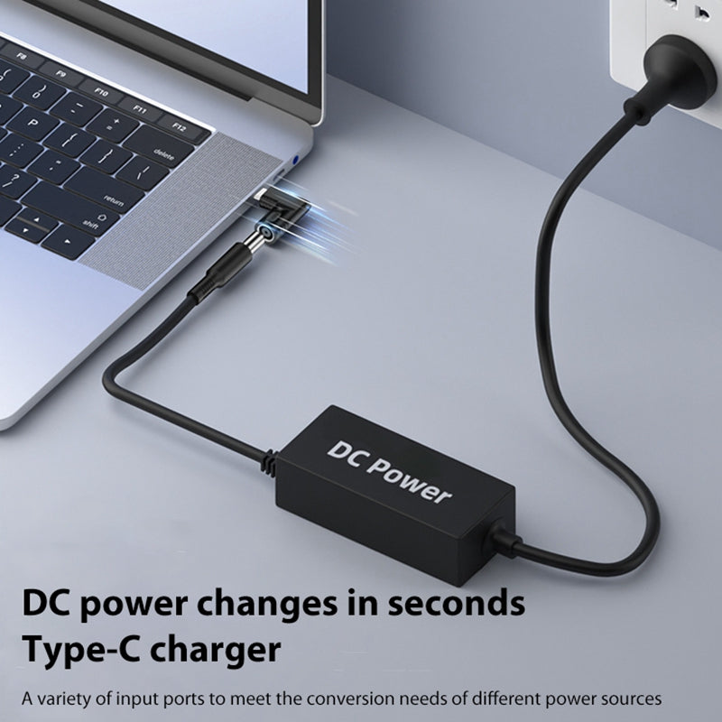 DC 4.0x1.7mm to Type-C PD 65W Mini Power Adapter for Mobile Phone / Tablet / Laptop PVC Converter
