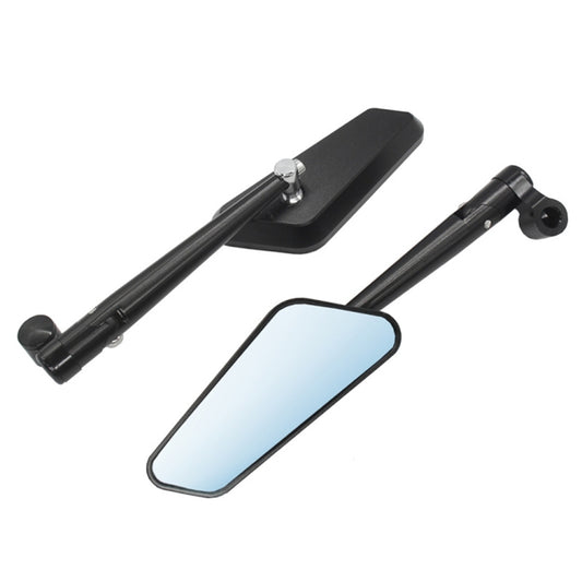 1 Pair Motorcycle E-bike Rearview Mirror CNC Aluminum Alloy + Glass Motorbike Rear View Mirror