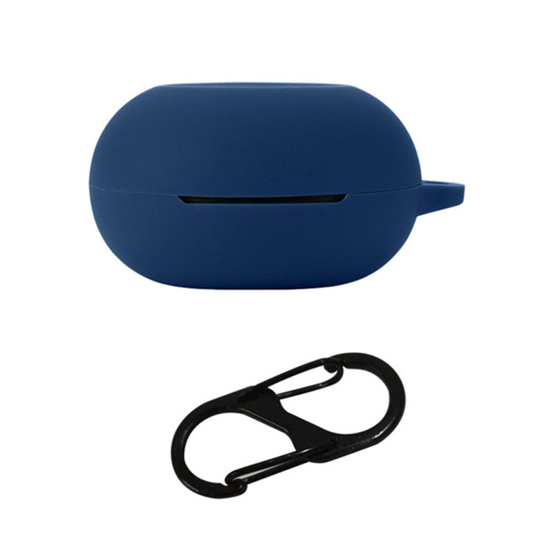 Dust-proof Wireless Bluetooth Earphones Case for Oraimo Airbuds 3, Soft Silicone Cover with Anti-lost Buckle