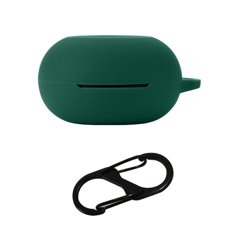 Dust-proof Wireless Bluetooth Earphones Case for Oraimo Airbuds 3, Soft Silicone Cover with Anti-lost Buckle