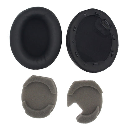 1 Pair Replacement Earpad for Sony WH-1000XM4 Headphone Silicone Ear Cap with Crowbar