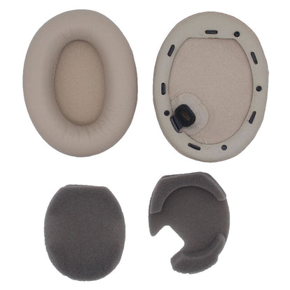 1 Pair Replacement Earpad for Sony WH-1000XM4 Headphone Silicone Ear Cap with Crowbar