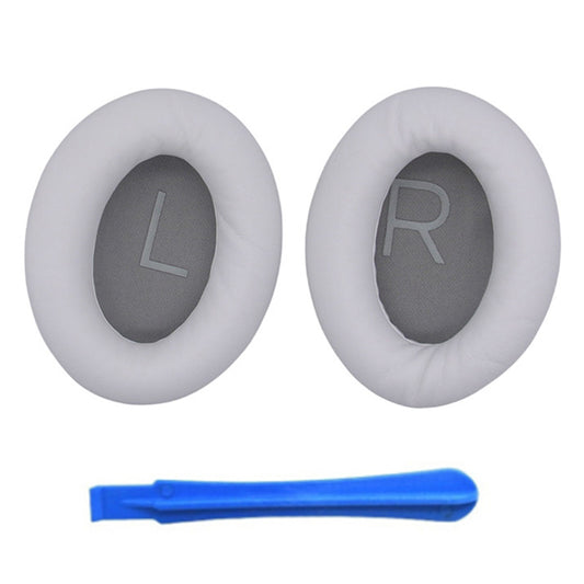 1 Pair Headphone Silicone Ear Cap for BOSE QuietComfort 45 Replacement Earpad with Crowbar