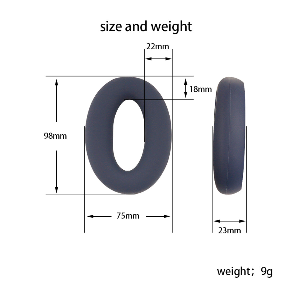 1 Pair Ear Cushions For Sony WH-H910N , Soft Silicone Headphone Earpads Replacement Cover Pad