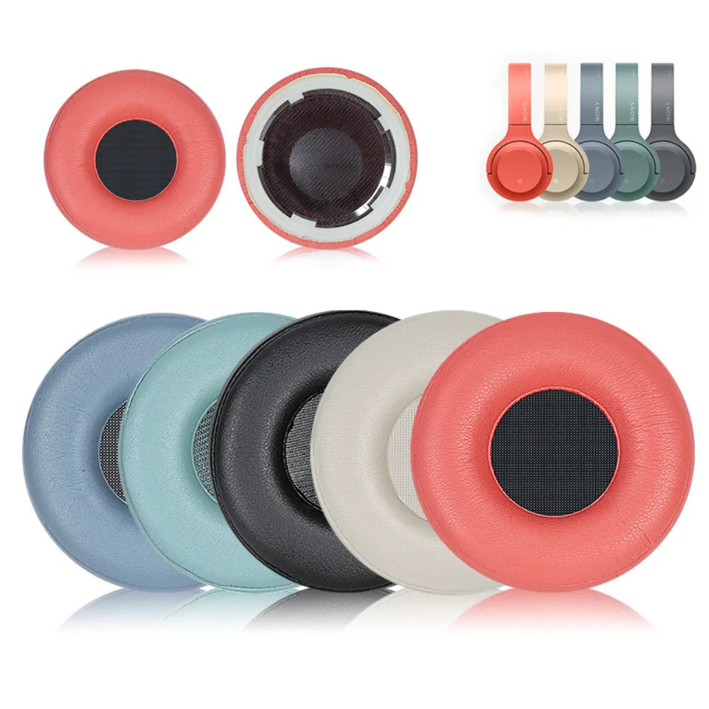 1 Pair Protein Leather Ear Cushions for Sony WH-H800 Headset Ear Pads Replacement with Crowbar