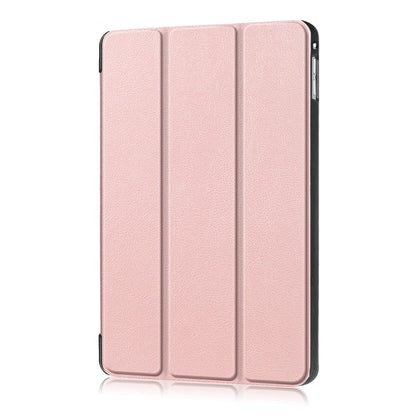 For iPad mini (2019) 7.9 inch / mini 4 Sturdy Tri-fold Stand Leather Smart Tablet Cover Case