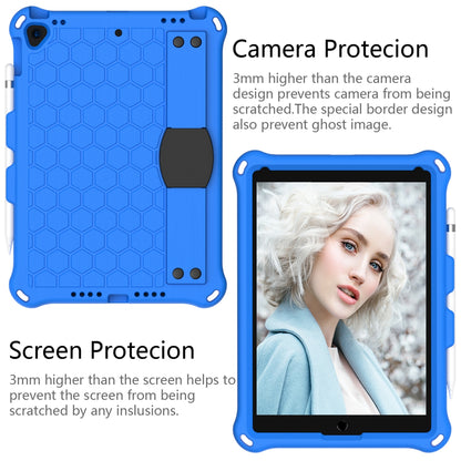 Honeycomb Texture EVA Tablet Hybrid Shell with Shoulder Strap for iPad 10.2 (2021)/(2020)/(2019)/iPad Pro 10.5-inch (2017)/iPad Air 10.5 inch (2019)