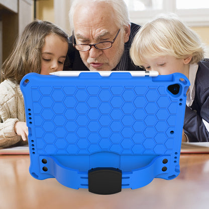 Honeycomb Texture EVA Tablet Hybrid Shell with Shoulder Strap for iPad 10.2 (2021)/(2020)/(2019)/iPad Pro 10.5-inch (2017)/iPad Air 10.5 inch (2019)