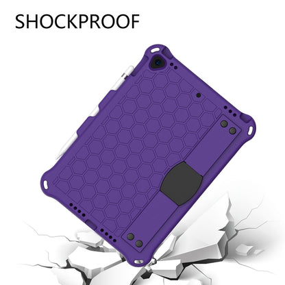 Honeycomb Texture EVA Tablet Hybrid Shell with Shoulder Strap for iPad 10.2 (2021)/(2020)/(2019)/iPad Pro 10.5-inch (2017)/iPad Air 10.5 inch (2019)