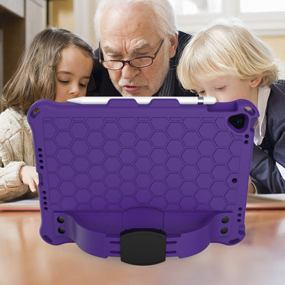 Honeycomb Texture EVA Tablet Hybrid Shell with Shoulder Strap for iPad 10.2 (2021)/(2020)/(2019)/iPad Pro 10.5-inch (2017)/iPad Air 10.5 inch (2019)