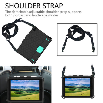 Honeycomb Texture EVA Tablet Hybrid Shell with Shoulder Strap for iPad 10.2 (2021)/(2020)/(2019)/iPad Pro 10.5-inch (2017)/iPad Air 10.5 inch (2019)