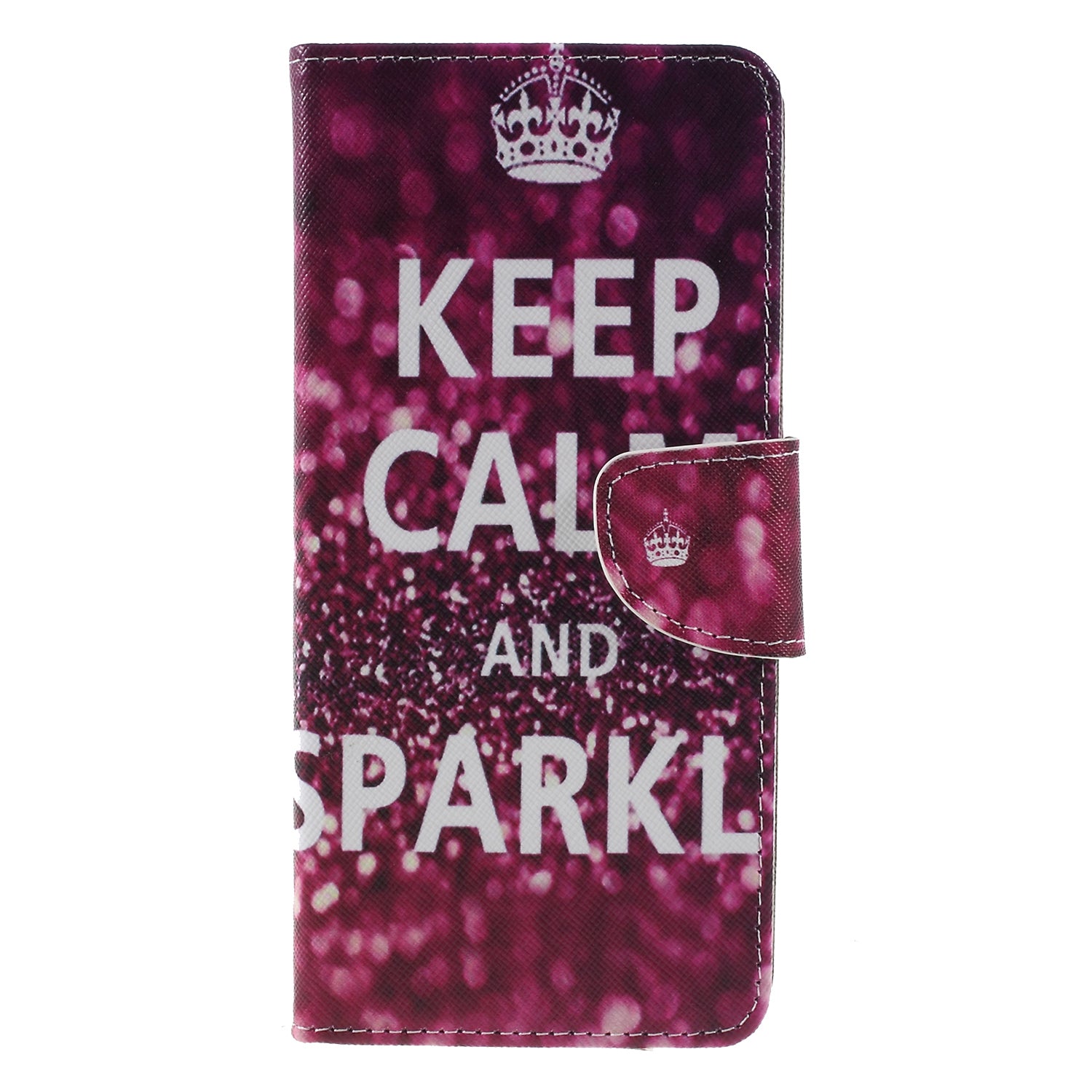 Pattern Printing Cross Texture Leather Wallet Cover for Samsung Galaxy J4+