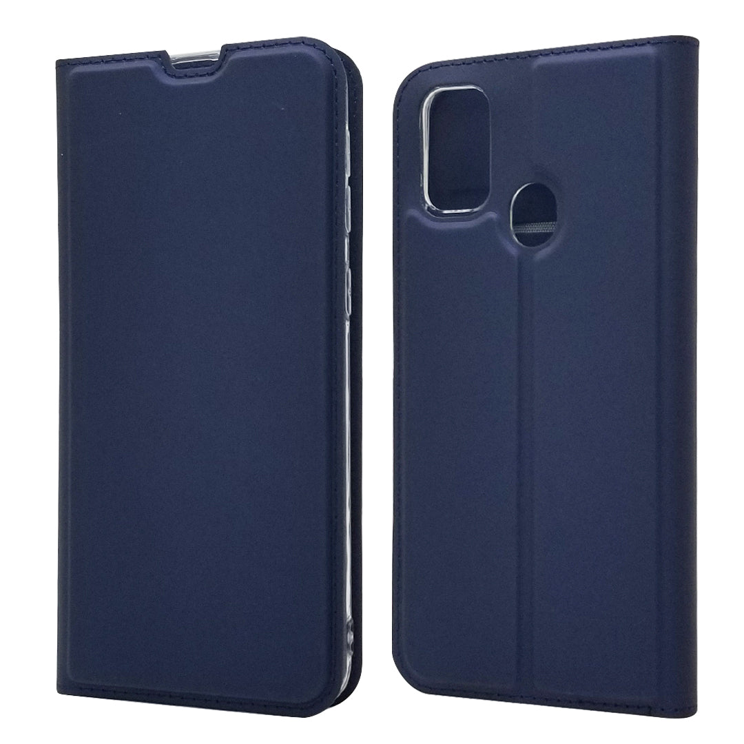 Magnetic Closure Leather Card Holder Phone Covering for Samsung Galaxy M30s / M2