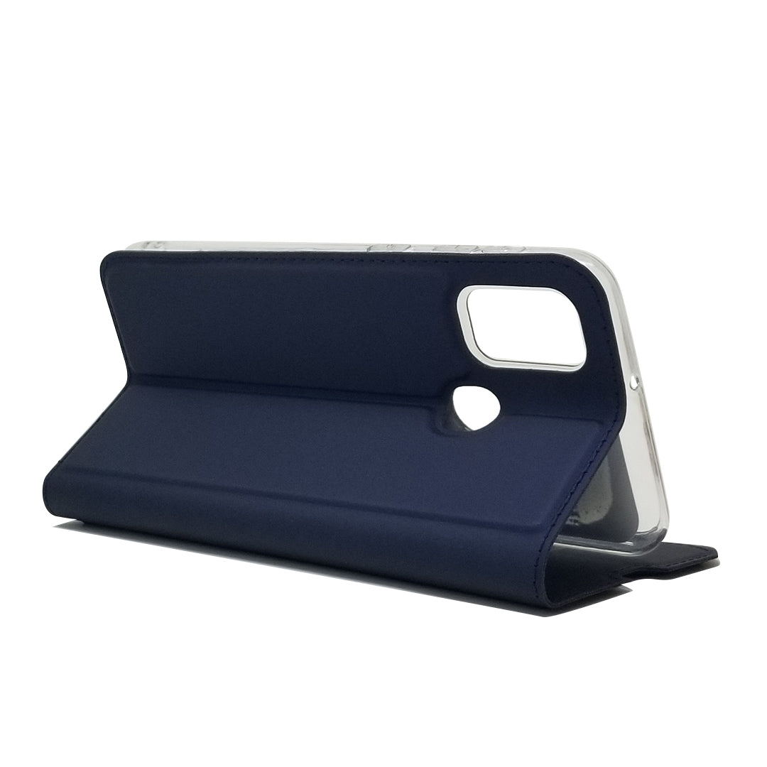 Magnetic Closure Leather Card Holder Phone Covering for Samsung Galaxy M30s / M2