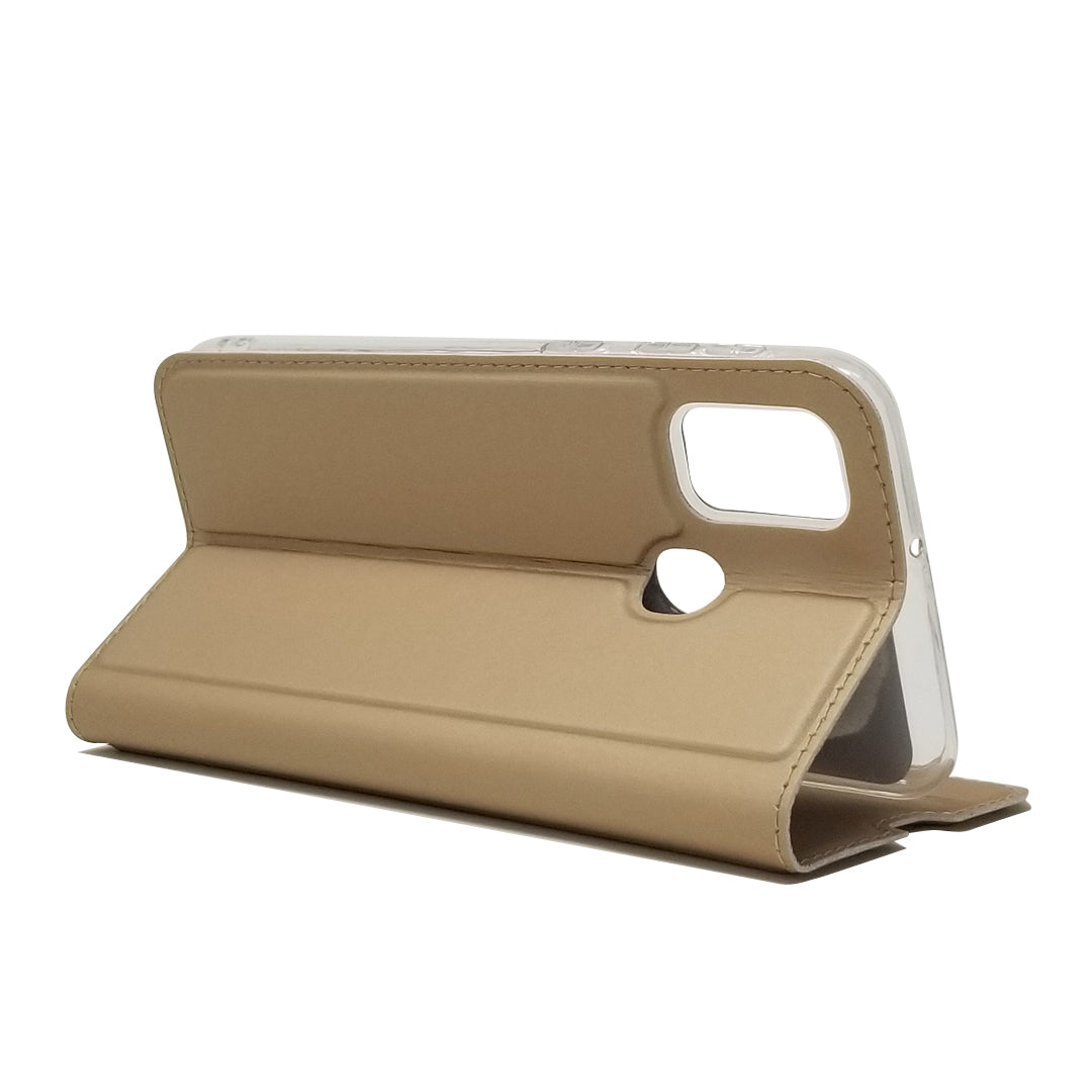 Magnetic Closure Leather Card Holder Phone Covering for Samsung Galaxy M30s / M2