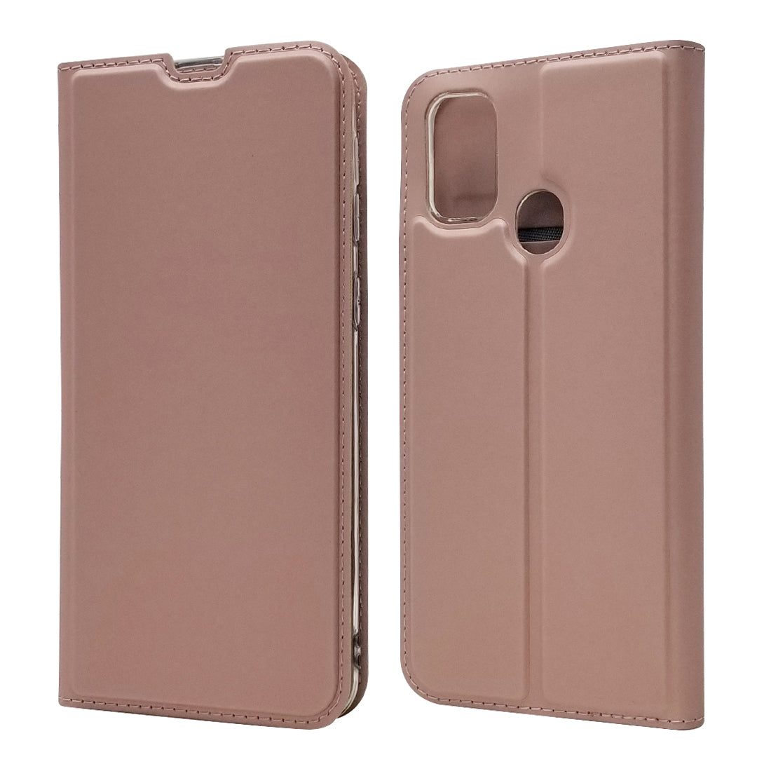 Magnetic Closure Leather Card Holder Phone Covering for Samsung Galaxy M30s / M2