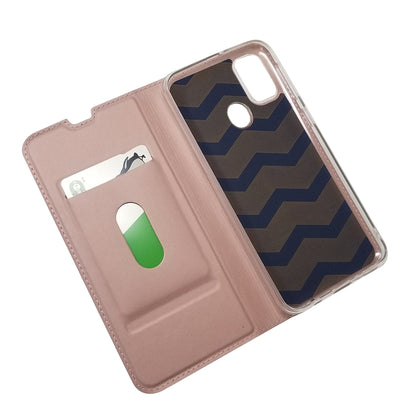 Magnetic Closure Leather Card Holder Phone Covering for Samsung Galaxy M30s / M2