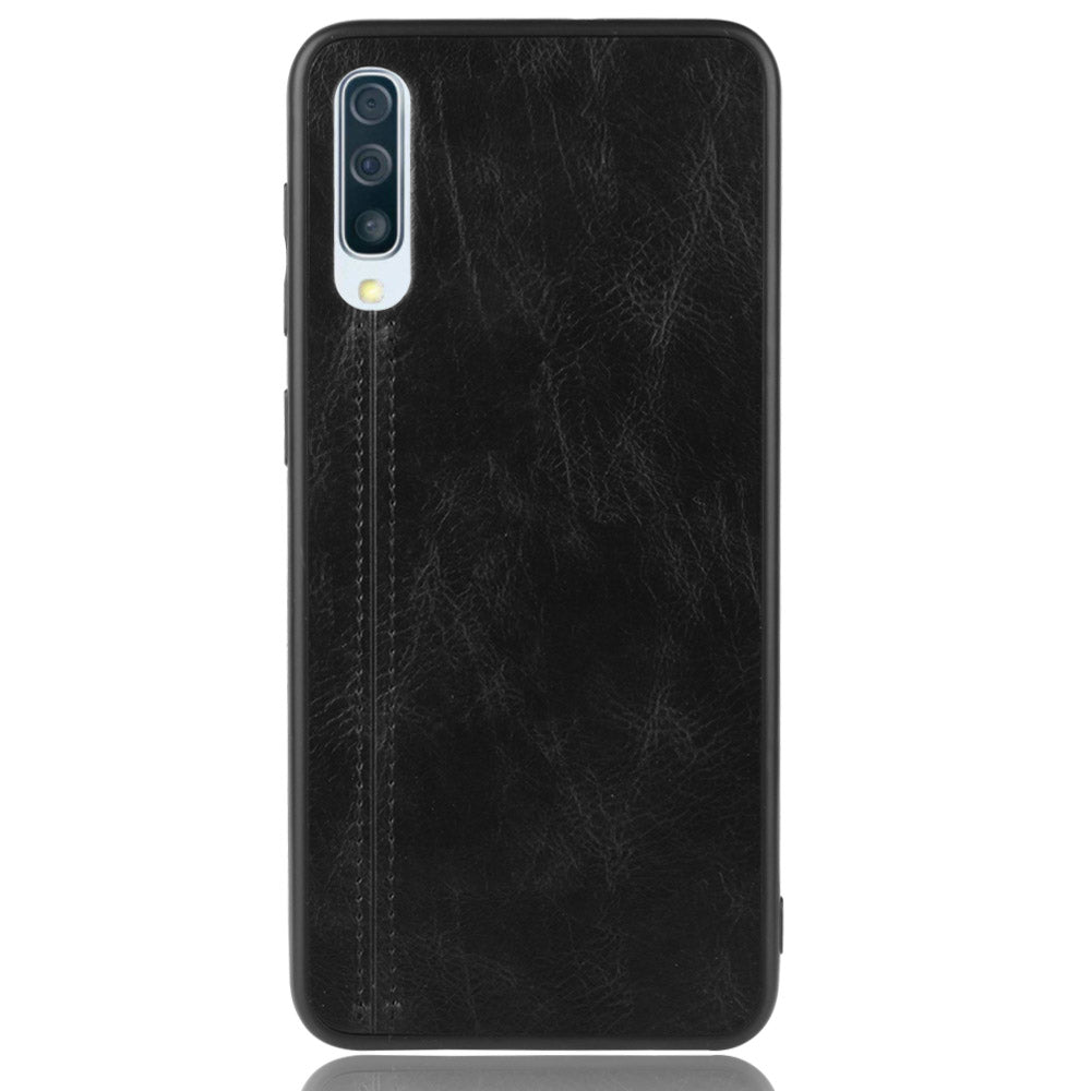 Leather Coated PC + TPU Protection Phone Shell Cover for Samsung Galaxy A70