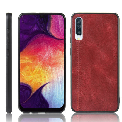 Leather Coated PC + TPU Protection Phone Shell Cover for Samsung Galaxy A70