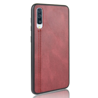 Leather Coated PC + TPU Protection Phone Shell Cover for Samsung Galaxy A70