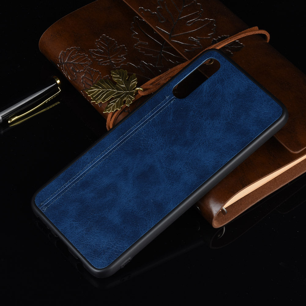 Leather Coated PC + TPU Protection Phone Shell Cover for Samsung Galaxy A70