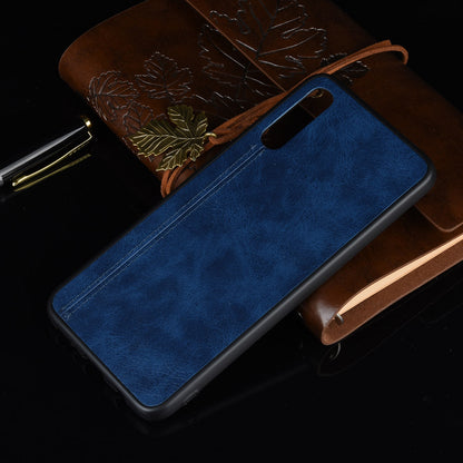 Leather Coated PC + TPU Protection Phone Shell Cover for Samsung Galaxy A70