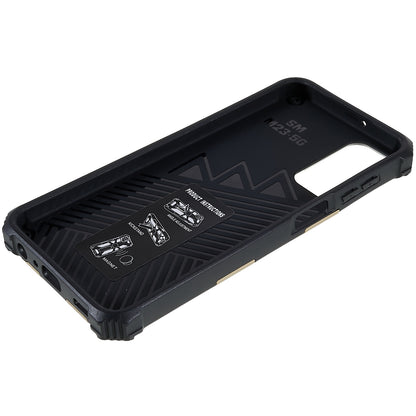 For Samsung Galaxy M23 5G / F23 5G / M13 4G Anti-wear Anti-shock PC and TPU Combo Armor Phone Case Kickstand Hybrid Protective Shell