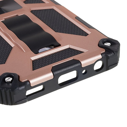 For Samsung Galaxy M23 5G / F23 5G / M13 4G Anti-wear Anti-shock PC and TPU Combo Armor Phone Case Kickstand Hybrid Protective Shell