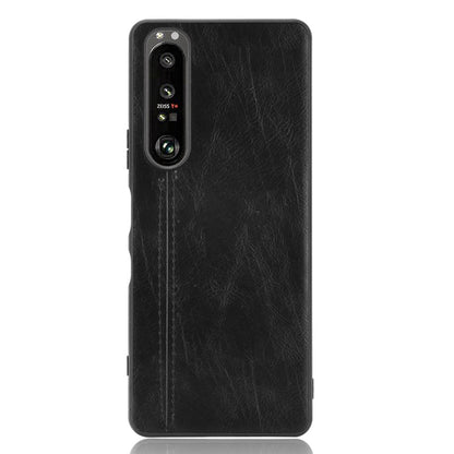 Litchi Texture PU Leather Coated PC Mobile Casing for Sony Sony Xperia 1 III 5G