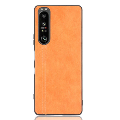 Litchi Texture PU Leather Coated PC Mobile Casing for Sony Sony Xperia 1 III 5G