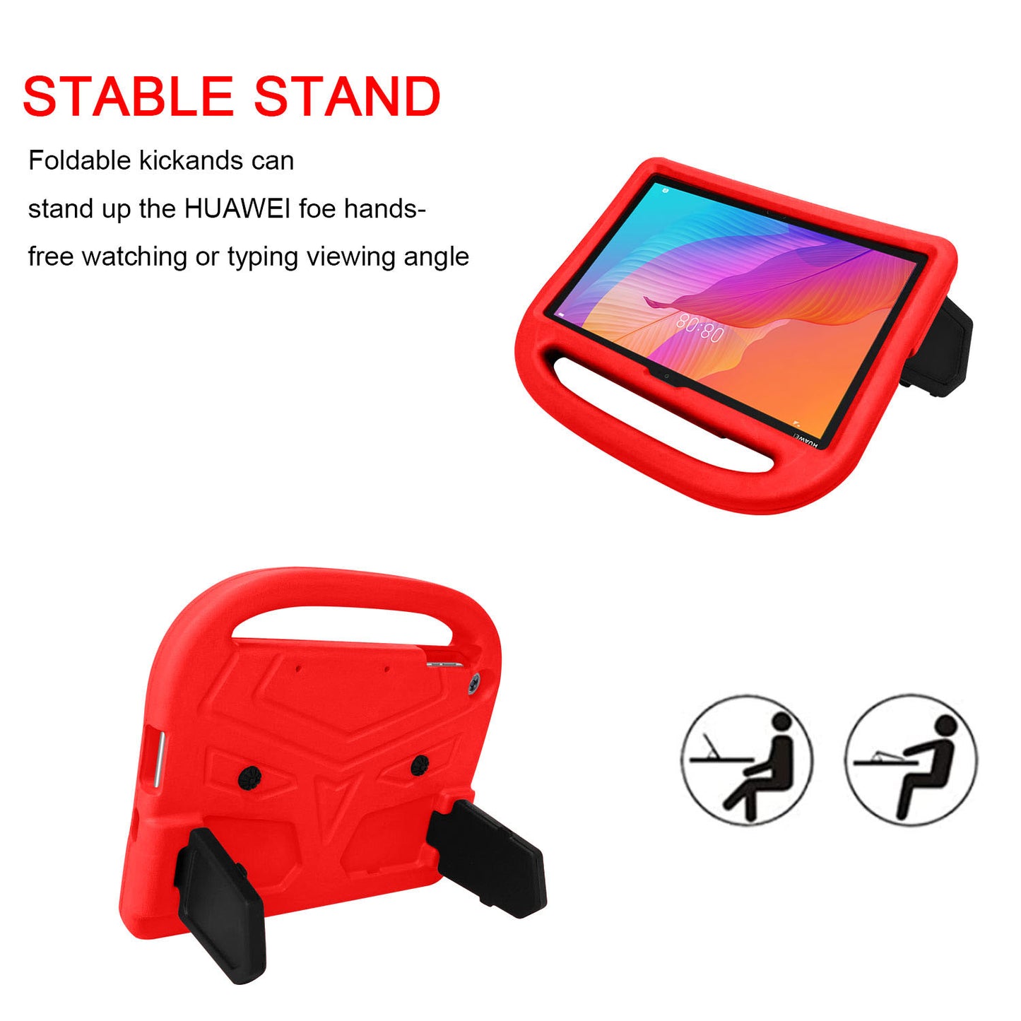 Sparrow Style EVA Tablet Protective Case Cover with Kickstand for Huawei Enjoy Tablet 2 10.1 / T10 9.7 / T10S 10.1