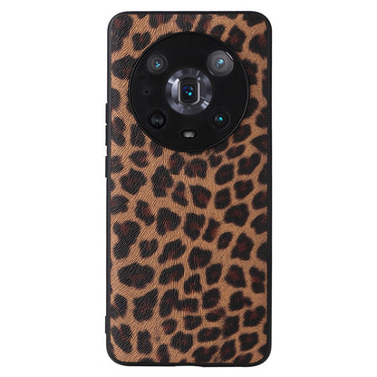 For Honor Magic4 Pro Anti-scratch Phone Case Textured PU Leather Coated TPU +PC Hybrid Protective Cover
