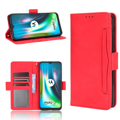 Multi-slot Leather Case Wallet Stand Shell Protector for Motorola Moto E7 Plus