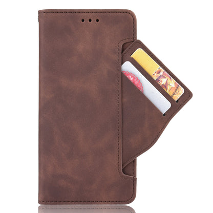 Multi-slot Leather Case Wallet Stand Shell Protector for Motorola Moto E7 Plus