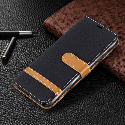 Assorted Color Jeans Cloth Leather Wallet Shell for Xiaomi Redmi Note 8
